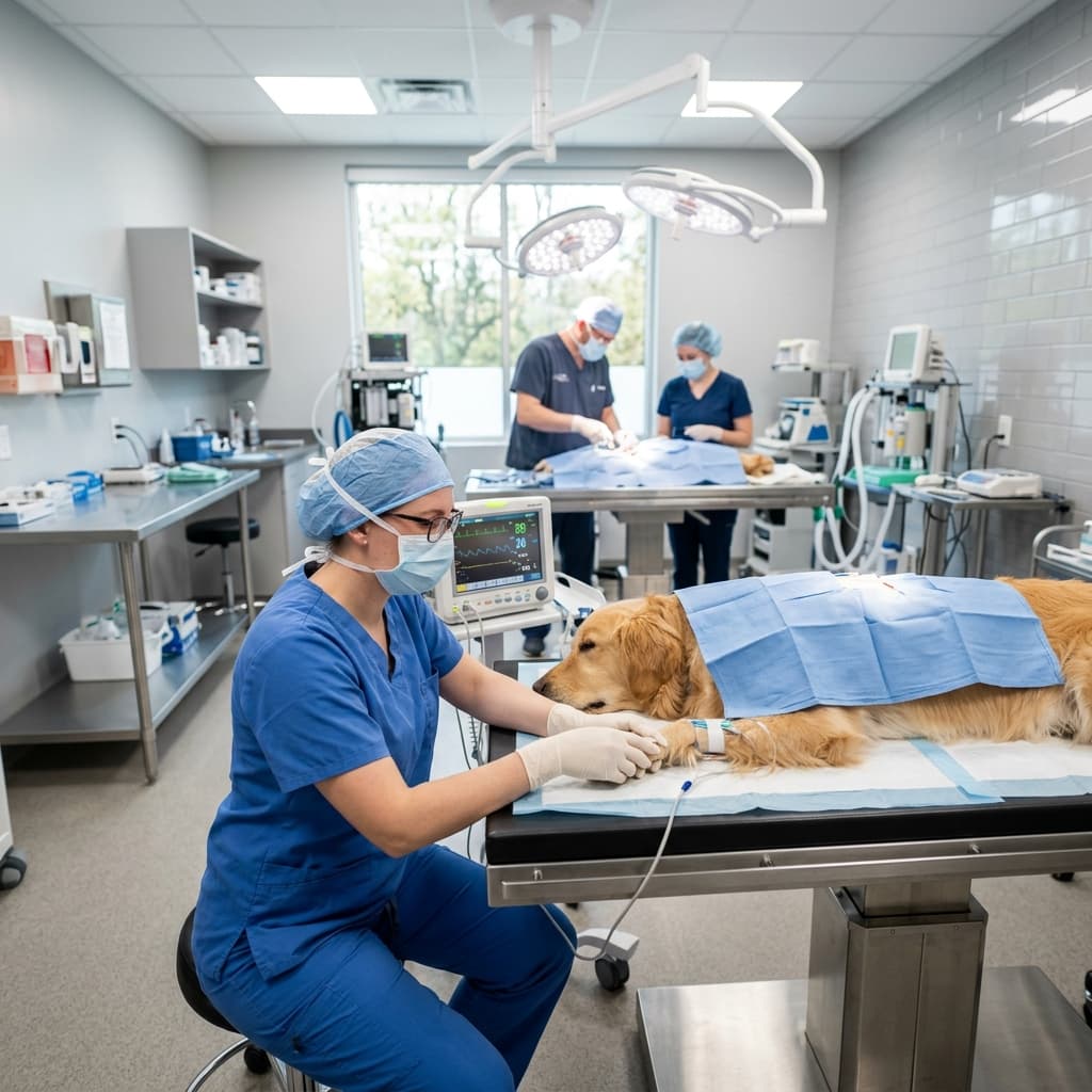 Grafische Kategorieillustration zum Überblick über Hunde-OP-Versicherung