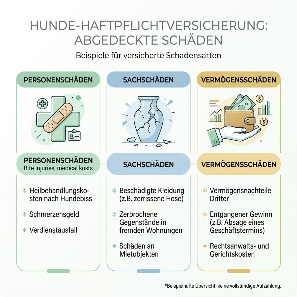 Abgedeckte Schäden